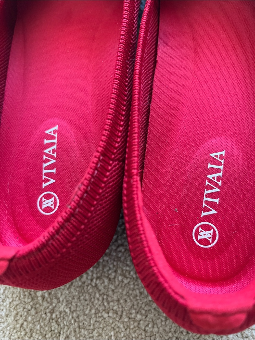 Vivaia Bibi Red Knot Ballet Flats - Women's Slip-Ons - size 37 - Picture 2 of 5